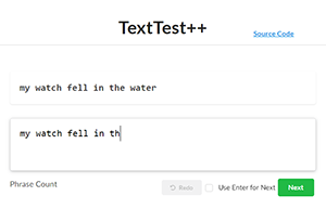Project image for text entry metrics and tools