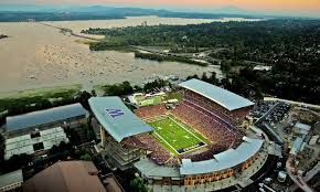 Aerial view of Husky Stadium