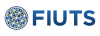 Logo featuring a blue geometric design, with blue text to the right that reads "FIUTS"