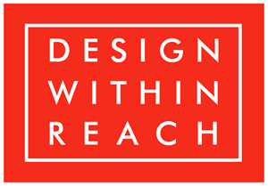 Red logo with white text that reads "Design Within Reach"
