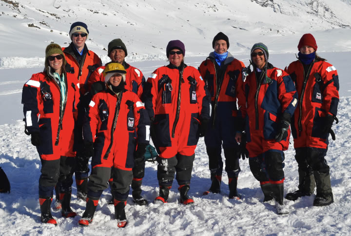 Whole team in Greenland