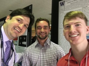 2018 Research Day - From left to right, Dr. Sadr, Vernon Zander and Mark Van Duker