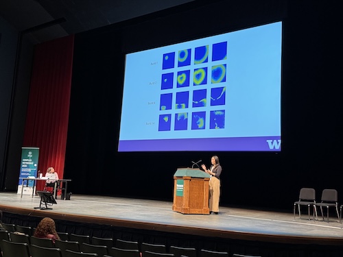 Vanessa presenting her research