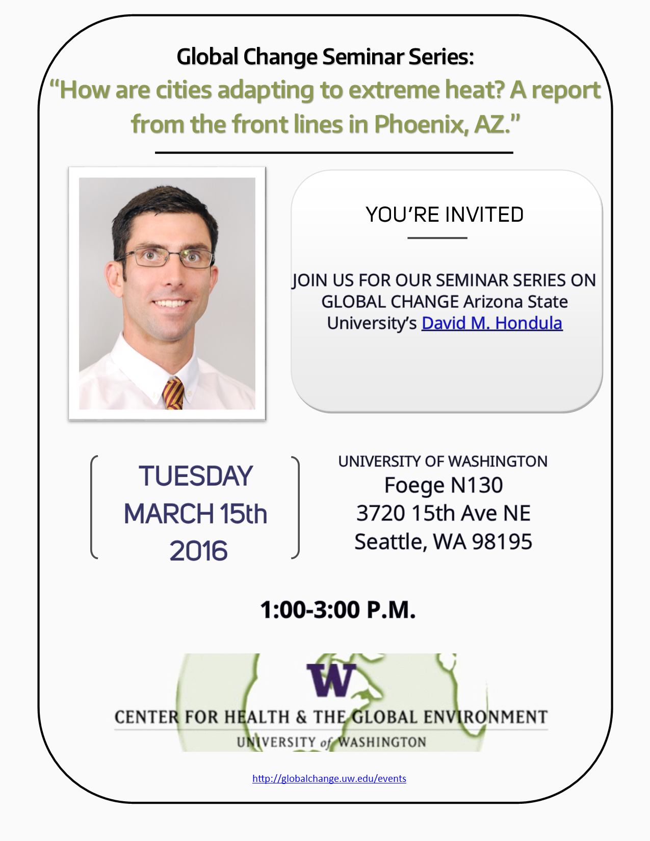 David Hondula Seminar