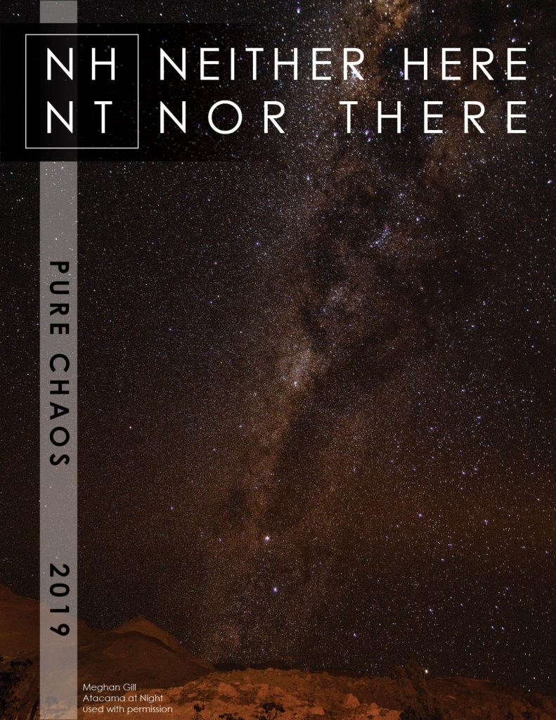 Cover image for Neither Here Nor There 2019 Issue: Pure Chaos