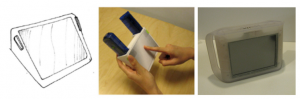 Example prototypes of context-aware applications developed by designers who participated in our study