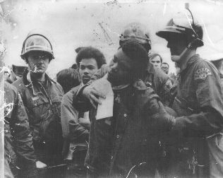 Hobbs being arrested (photo)