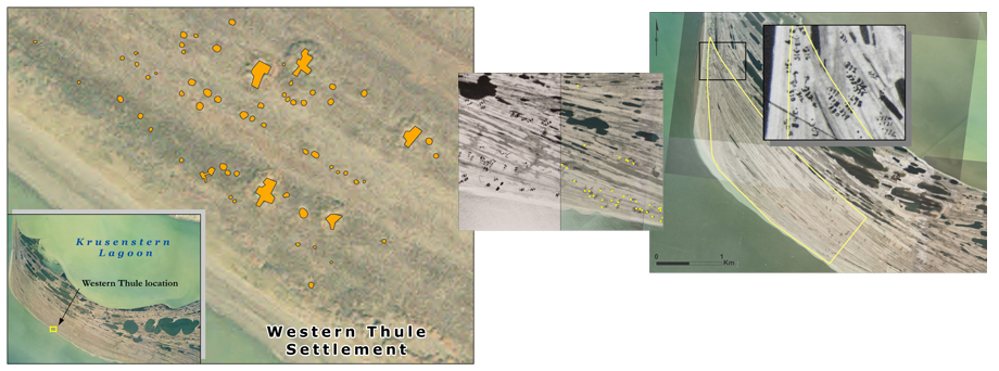 Spatial synthesis of modern and historic archaeological survey data (Cape Krusenstern, Alaska)