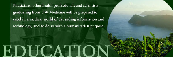 Physicians, other health professionals and scientists graduating from UW Medicine will be prepared to excel in a medical world of expanding information and technology, and to do so with a humanitarian purpose.