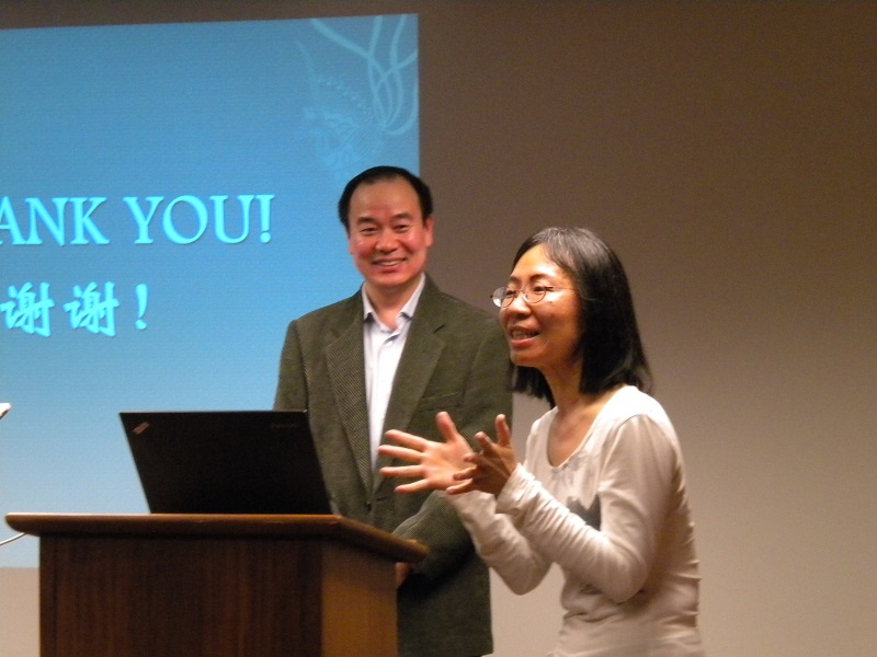 Charlene Chou, Head of Technical Services at EAL, gives a warm thank-you to Prof. Yao and to everyone for coming