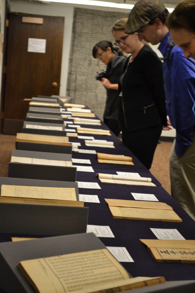 After the presentations, everyone was invited to tour the display of some of the discovered treasures.