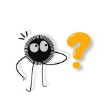 A soot Sprite next to a question mark