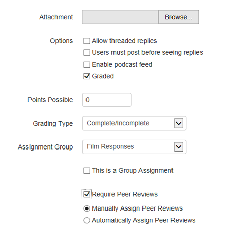 Discussion Options