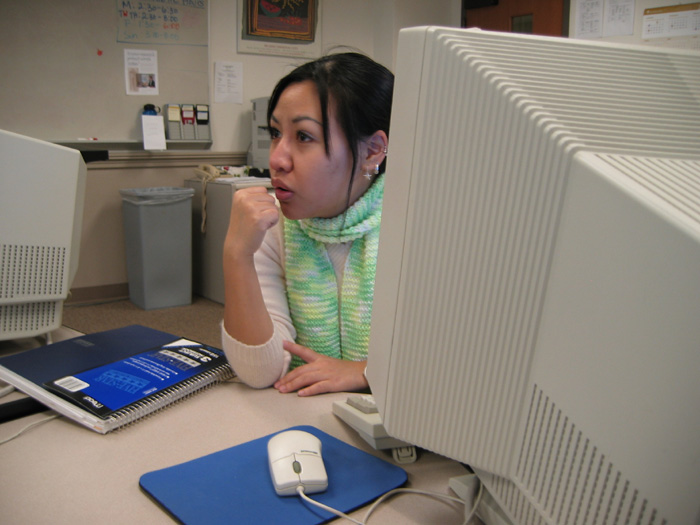 Image of student in CIC classroom