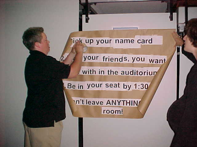 Instructions for ceremony