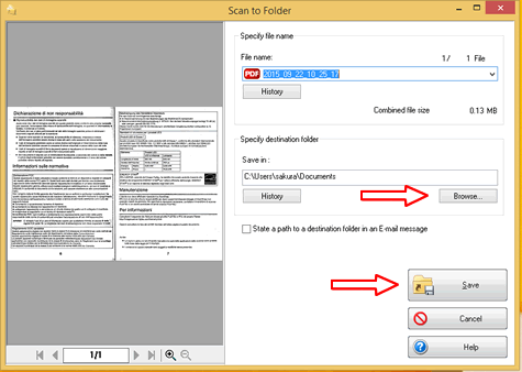 scan to folder window options
