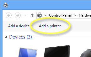 image of Add Printer link