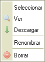 Men첬 contextual de ficheros