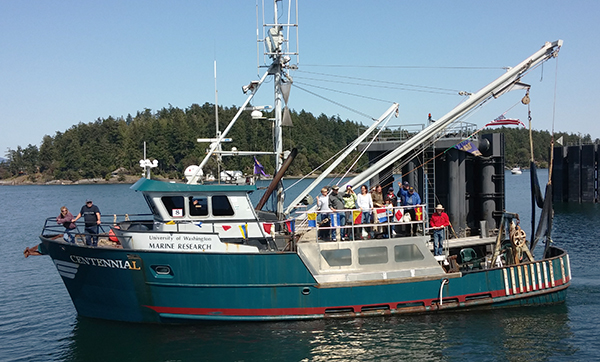 R/V Centennial during boat parade