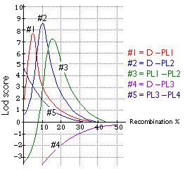 In genetics, the LOD score is a statistical estimate of whether two genes,  or a gene and a disease gene, are likely to be located near each other on a  chromosom…