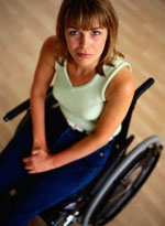 woman in wheelchair