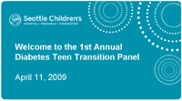 2009 Teen Transition Panel