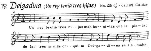 Pan-Hispanic Ballad Project Total: 245 0075:164 Delgadina (á-a) (ficha nº:  5148) Versión de San Miguel de Tucumán (Tucumán, Argentina). Recitada por  Apolinar Barber. Recogida 00/00/1937 Publicada en Carrizo 1937, pp.  262-263. Reeditada en Díaz ...