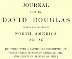 title page Journal kept by David Douglas