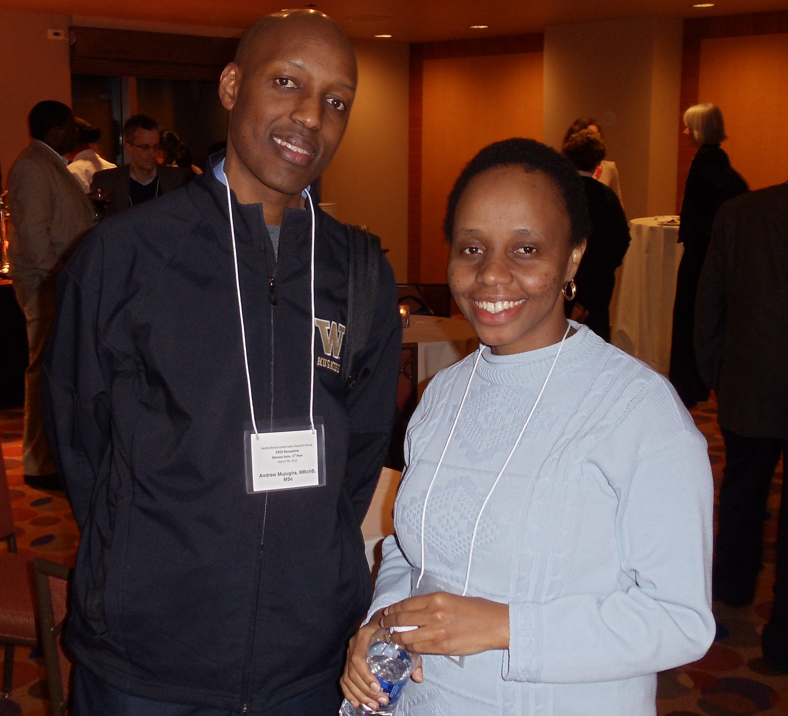 Andrew Mujugira and Ruth Deya at CROI 2012