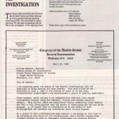 Committee for Justice newsletters 1981-1989