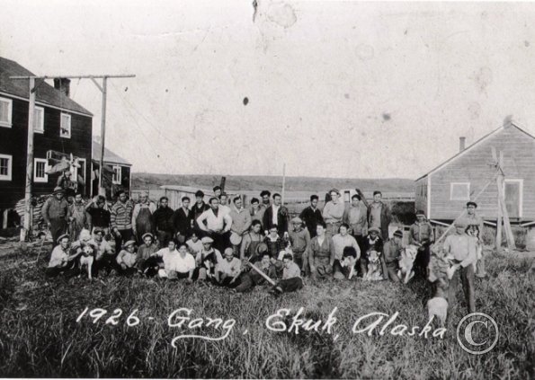 Time off at a cannery at Ketchilikan Alaska, 1926