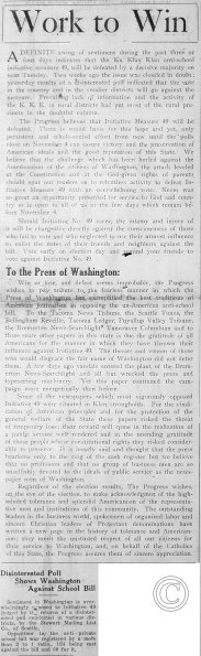 Catholic Northwest Progress, October 31 1924, p. 1