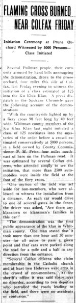 Pullman Herald, Oct. 5, 1923, p. 1
