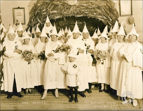 "KKK Wedding" in Sedro Wooley, Washington, June 16, 1926. Photo: Skagit River Journal