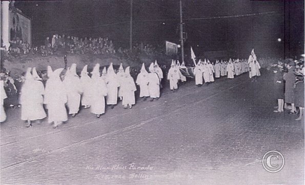 Women from the KKK march in Bellingham, May 15, 1926. Photo: Whatcom County Historical Society.