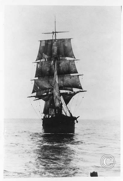 Schooner Prussia at sea_ n_d