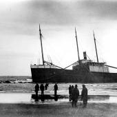 Wreck of the steam schooner HALCO_ Grays Harbor_ 1925