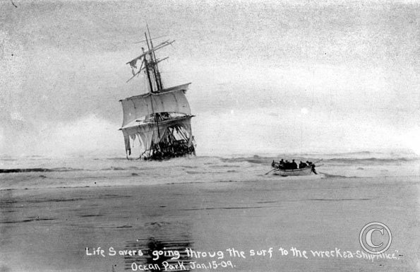 wreck of Alice_ Ocean Park WA 1909