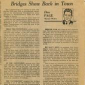 Bridges Show Back In Town 04_13_1977