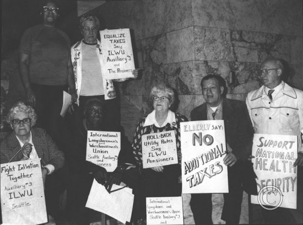  Women's Auxilliary ILWU # 3 demonstrates in Olympia 