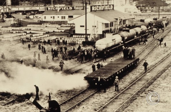 23 - News Camera Crew On Railcar At Smith Cove