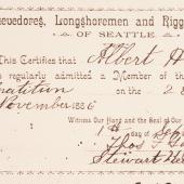36 - Membership Card Of A Charter Member Of The Seattle Union