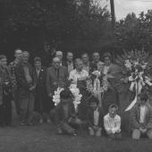  At Dafron's grave (Earl George is extreme left) 
