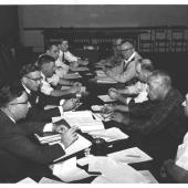 Martin Jugum and Frank Jenkins at a Local 19 Labor Relations Committee meeting