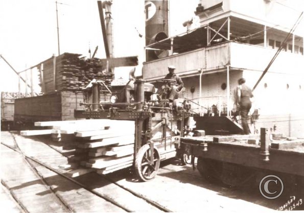 First automated lumber handling machine 1920s