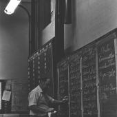 Carl Christensen Dispatching in the Seattle Hiring Hall, 1951.