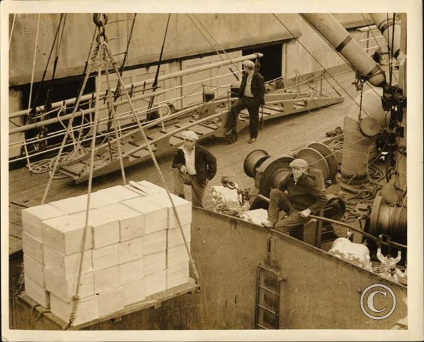 1936 Tacoma loading almond roca candy