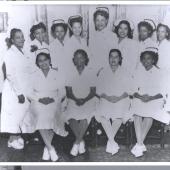 1st group of Black Group Health nurses, date & source unknown