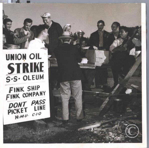 National Maritime Union on strike (1946?)