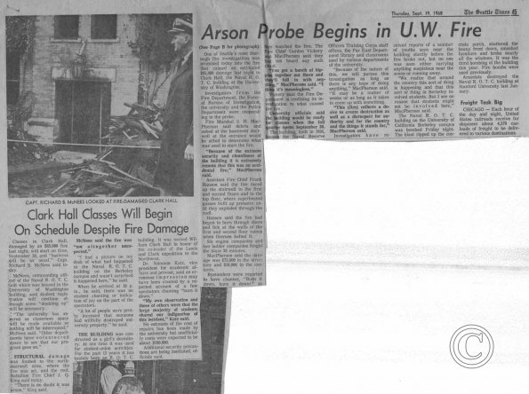 Clark Hall Classes Will Begin On Schedule Despite Fire Damage, The Seattle Times, 9/19/1968 pt. 2